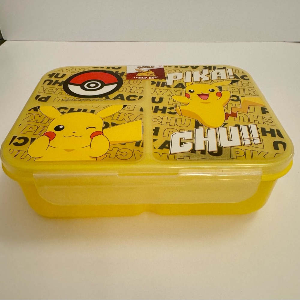 NWT. Pokemon bento box from Primark. Plastic bento lunch box with pikachu